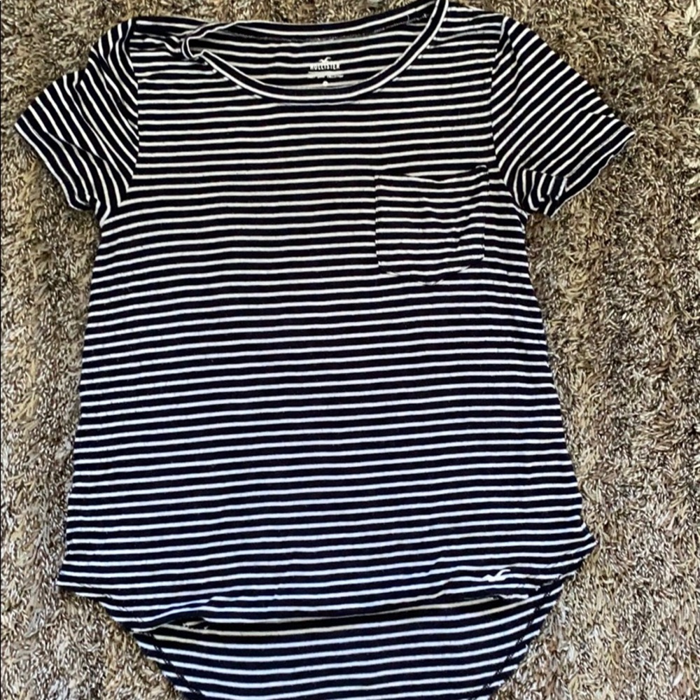 Striped flowy T-shirt